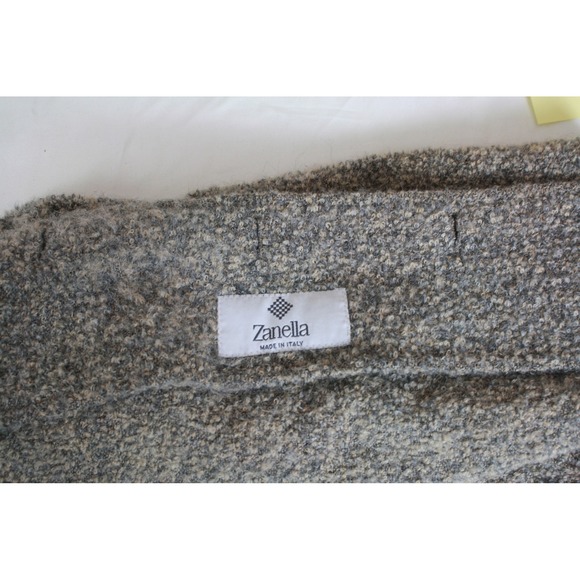 Zanella Other - Zanella Made in Italy Grey Boucle Wool Blend Button Front Coat Jacket Mens 46